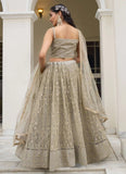 Adorable Net Thread and Sequins Embroidered Lehenga Choli