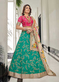 Art Silk Sequins Embroidered Sangeet Wear Lehenga Choli