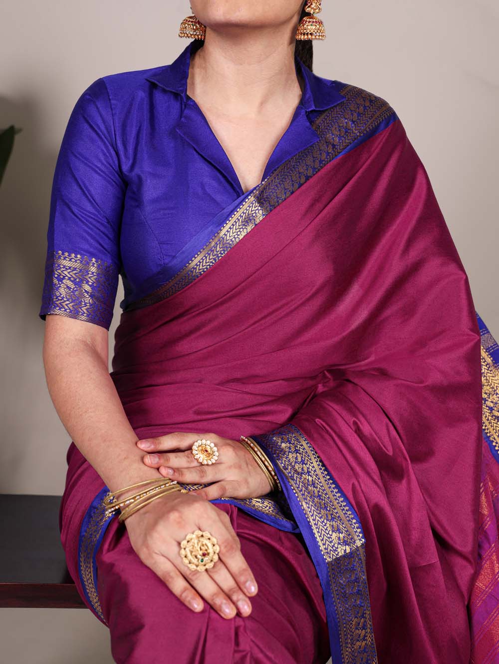 Pink silk saree for weddings and festivals