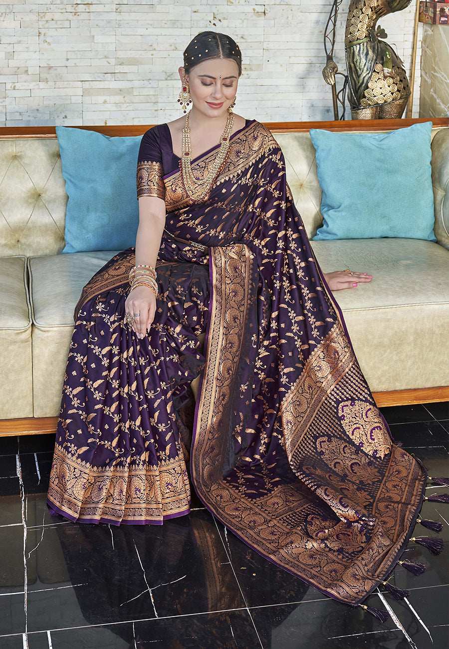 banarasi katan silk saree