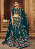 Beautiful Embroidered Georgette Wedding Wear Lehenga Choli For Bridesmaid