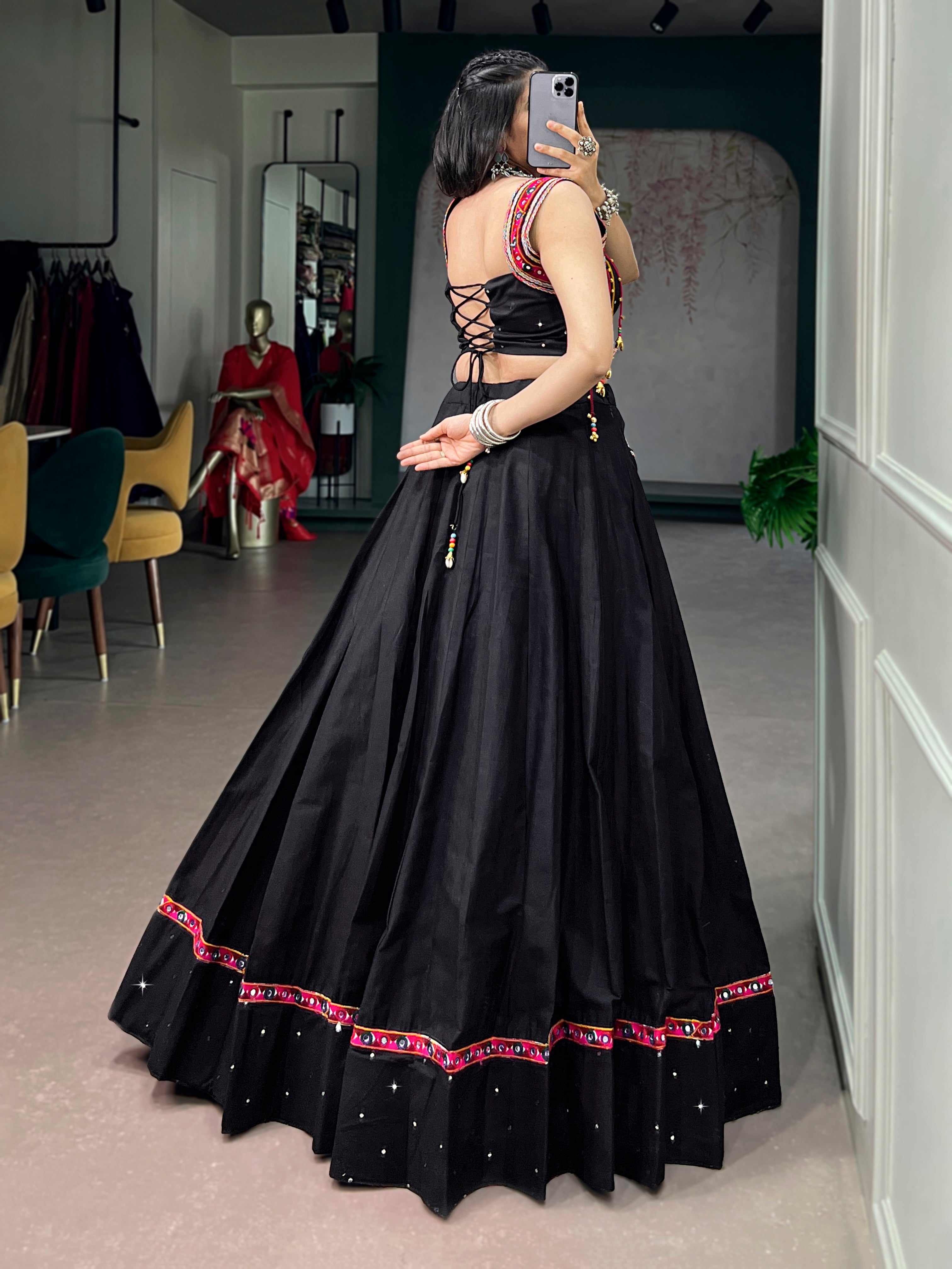 Black Color Cotton Co-ord Set