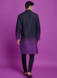 Black Rayon Navratri Mens Kurta With Mirror Work