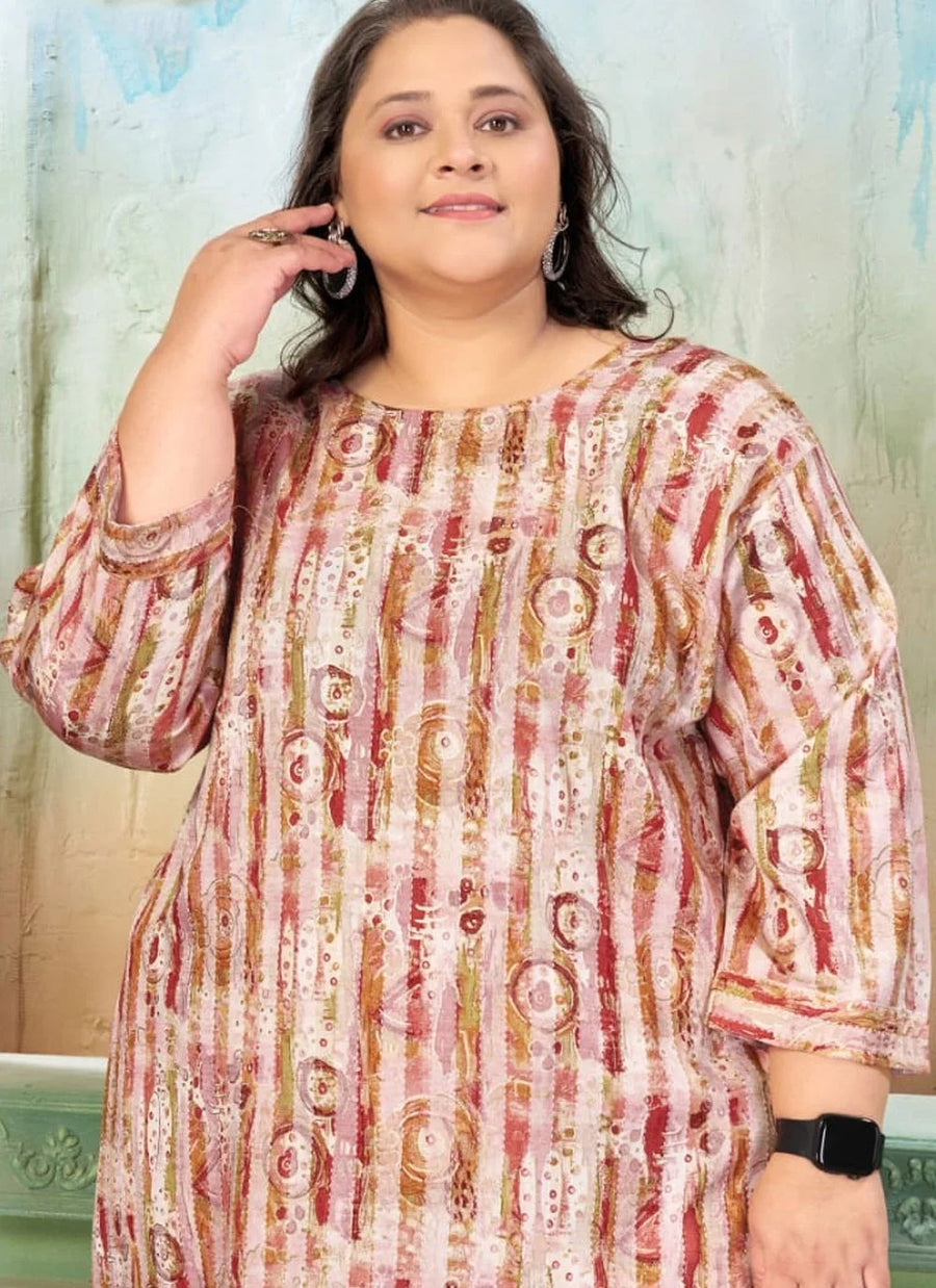 Stylish printed plus size co-ord set for women