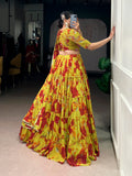 floral lehenga choli for festive wear