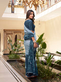 Floral printed saree for outdoor functions