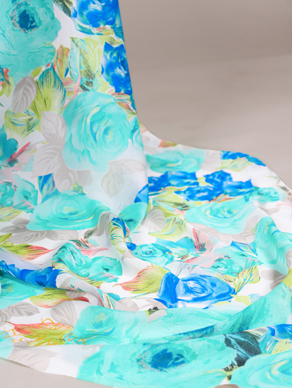 Elegant pearl border saree in firozi color