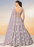 Elegant Ethnic Bridesmaid Lehenga in Vibrant Mauve with Heavy Zarkan and Sequins