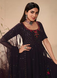 Embroidered Georgette Pakistani Suit in Purple