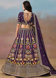 Engagement Wear Lehengas | Purple Wedding Wear Lehengas