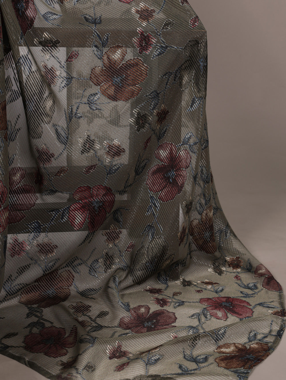 Lightweight brasso saree for Diwali