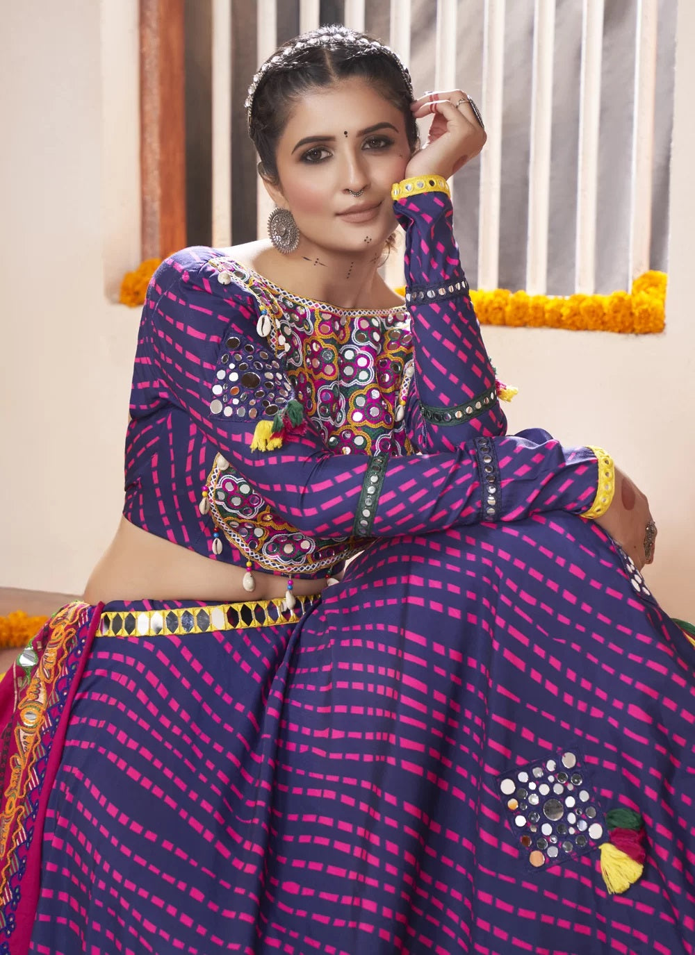 Exclusive Navratri Designer Chaniya Choli In Blue