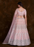 Exquisite Thread Work Net A Line Lehenga Choli