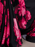 Pink silk saree for festive wear