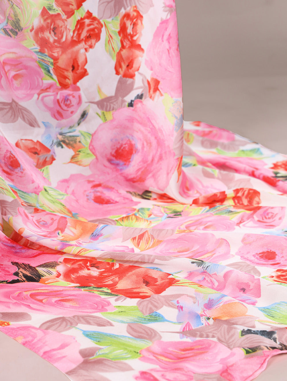 Elegant printed saree in light pink