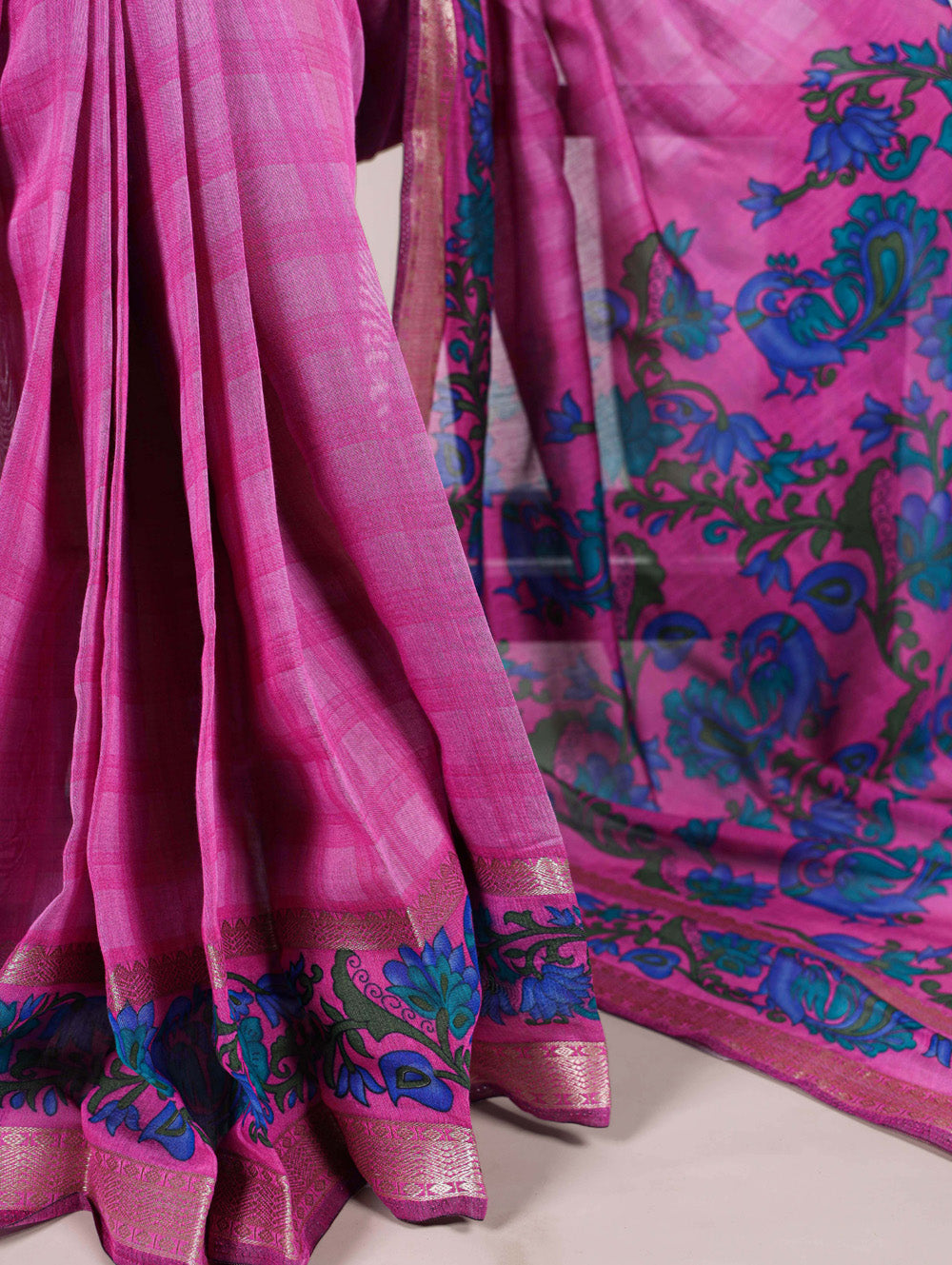 Festive wear pink saree for women