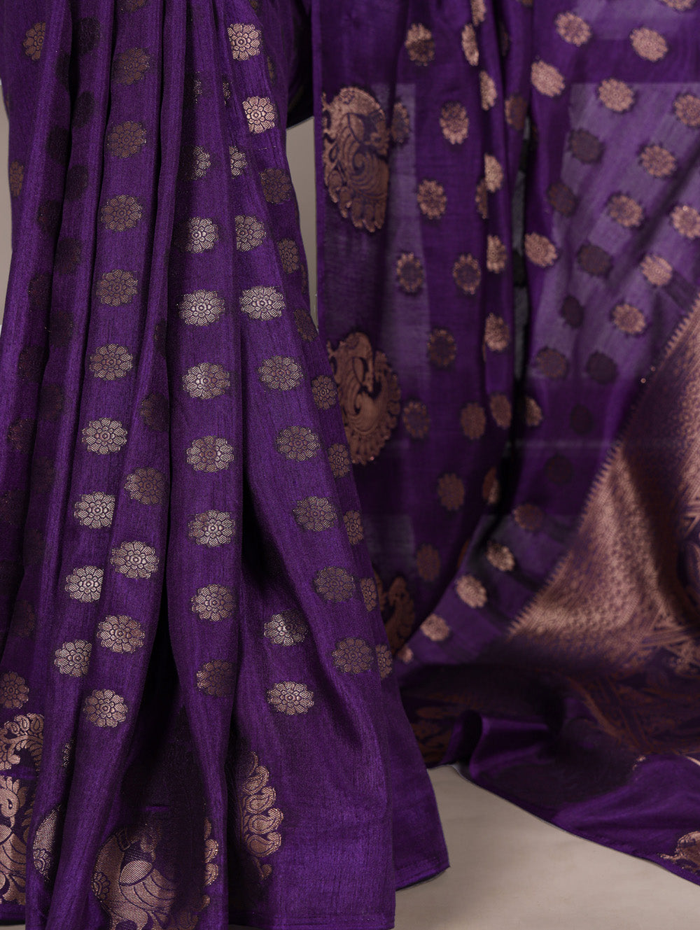 formal wear purple saree
