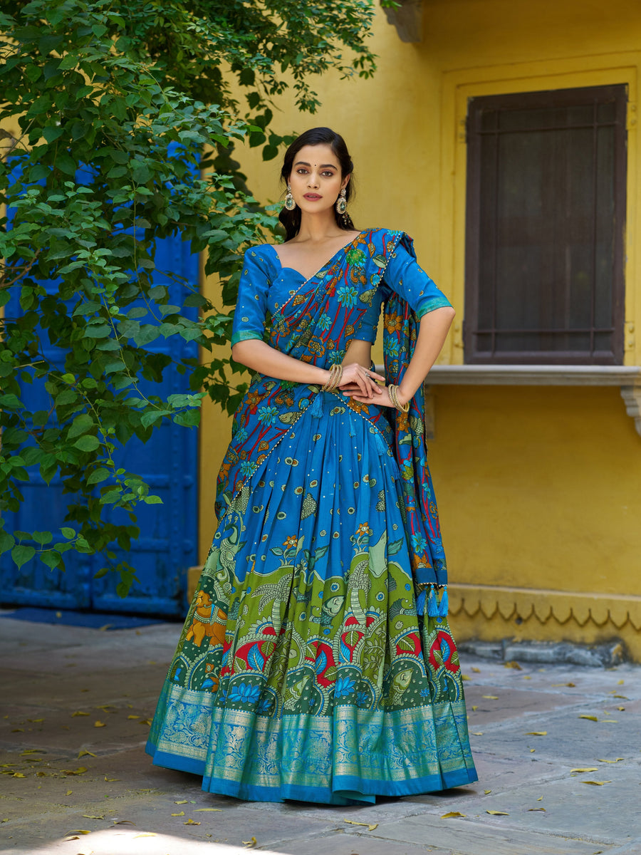 Light Weight Kalamkari Print Lehenga