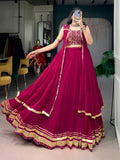 Gamthi Work Marbel Chaniya Choli
