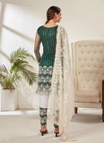 Green Butterfly Net embroidered Pant Style Suit