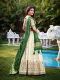 Square Design With Sequince And Thread Embroidery Work Khadi Cotton Lehenga Choli