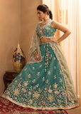 Green Georgette Designer Lehenga with Sequins Embroidery