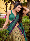 earthy tone lehenga firozi