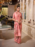 Lightweight orange festive georgette saree