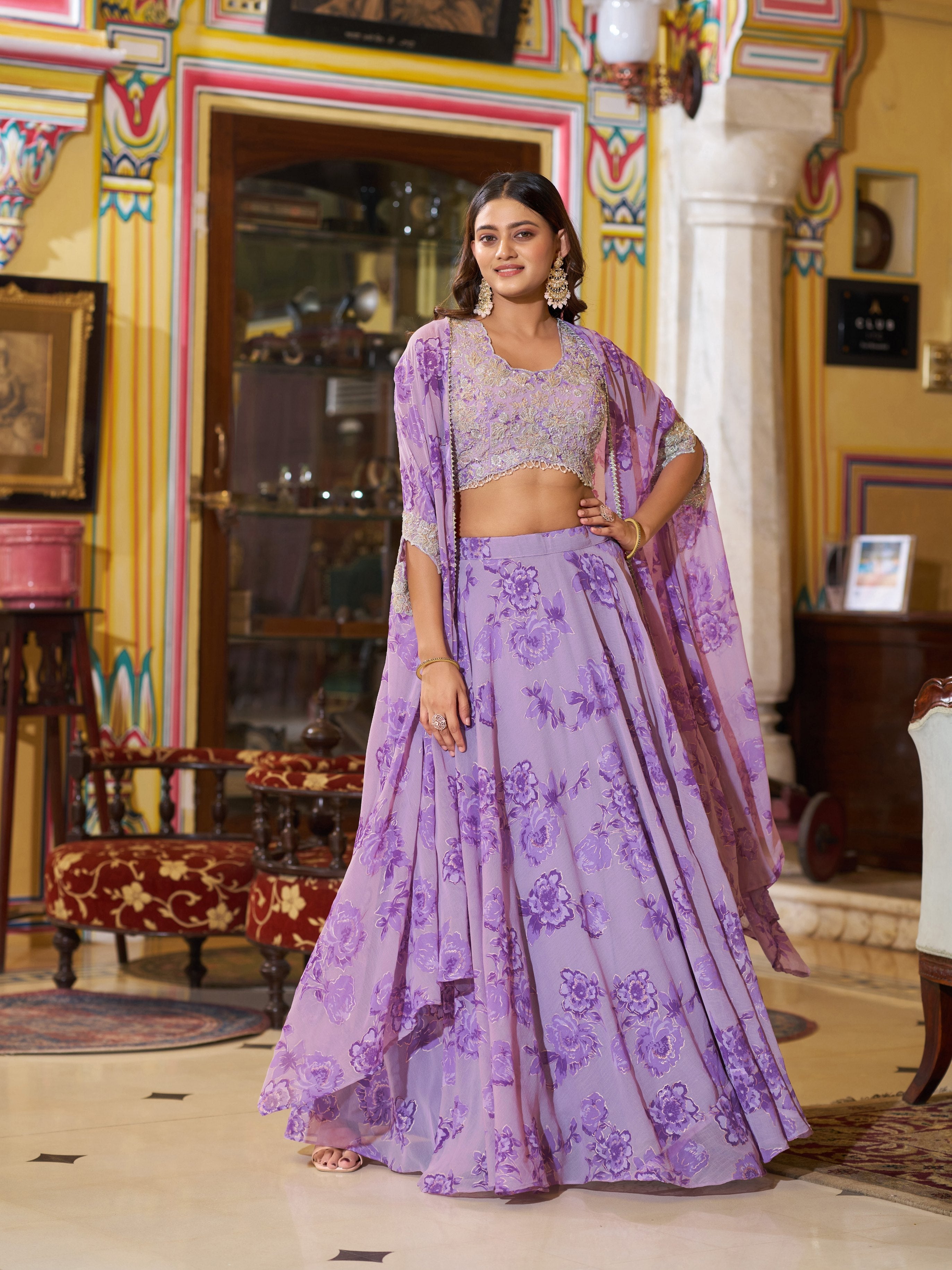 Bridesmaid Wear Western Lehenga Choli
