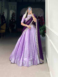Lavender Color Paithani Lehenga Choli