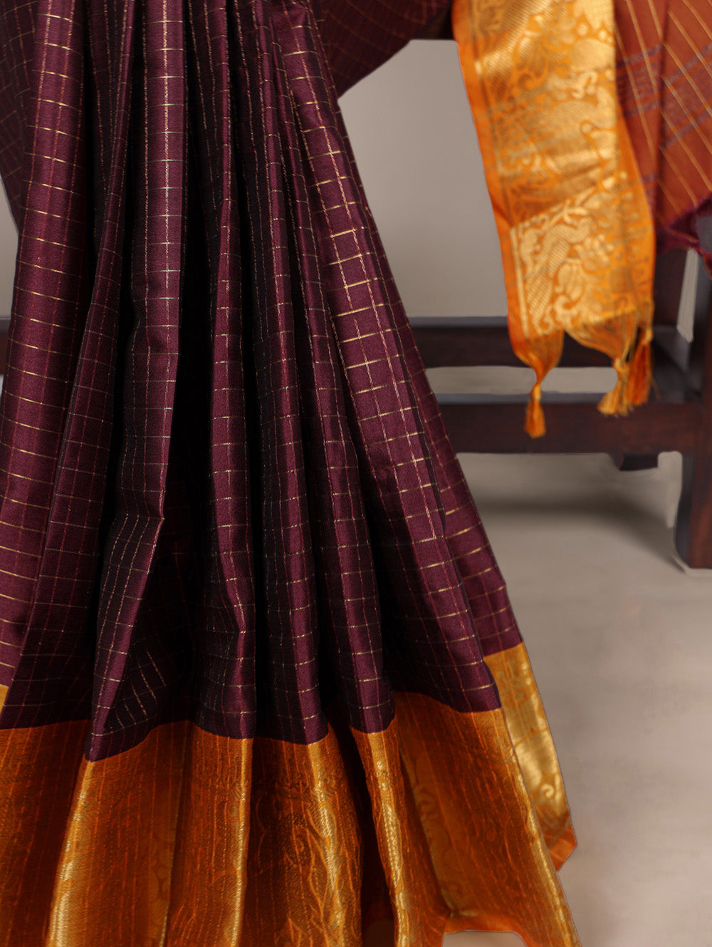 Traditional poly cotton saree for festivals