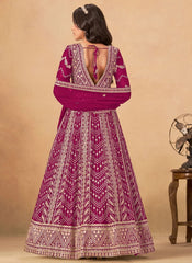 Majestic Rani Wedding Wear Anarkali Suit in Faux Georgette