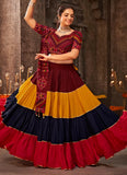 Multi Color Rayon Navratri Special Chaniya Choli For Women