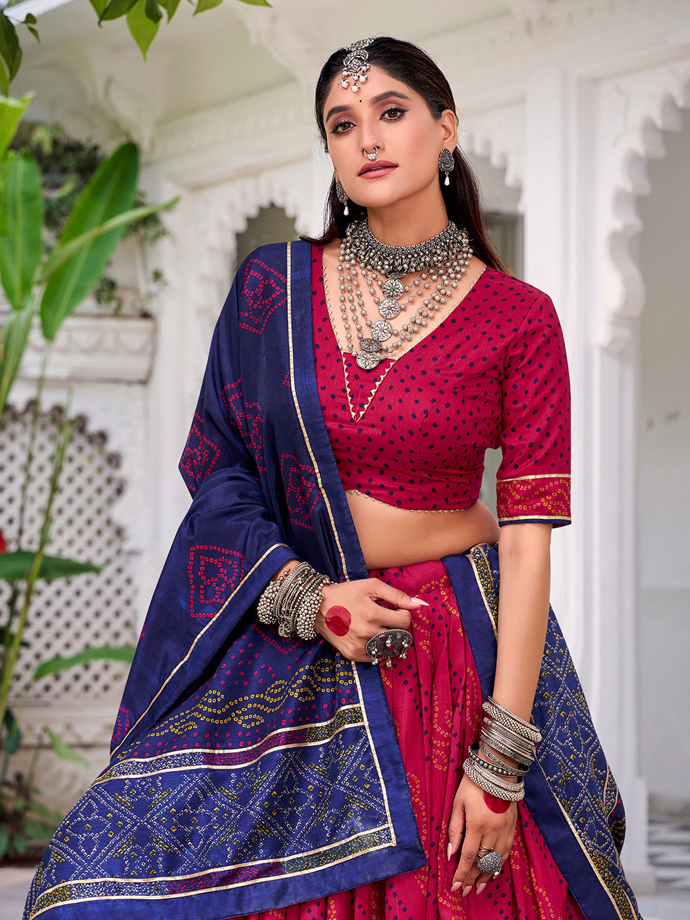 Pink wedding & festive wear lehenga choli