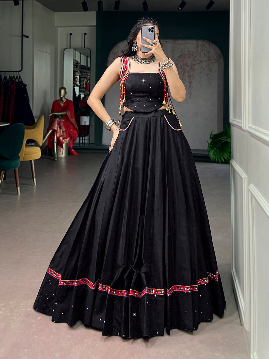 Black Color Cotton Co-ord Set
