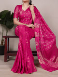 pink roop silk saree with zari weaving