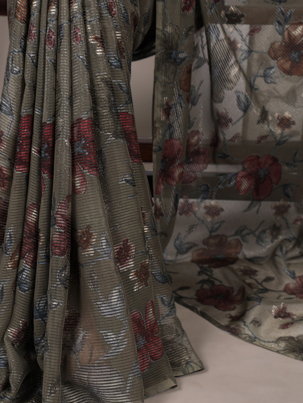 Lurex brasso saree for celebration