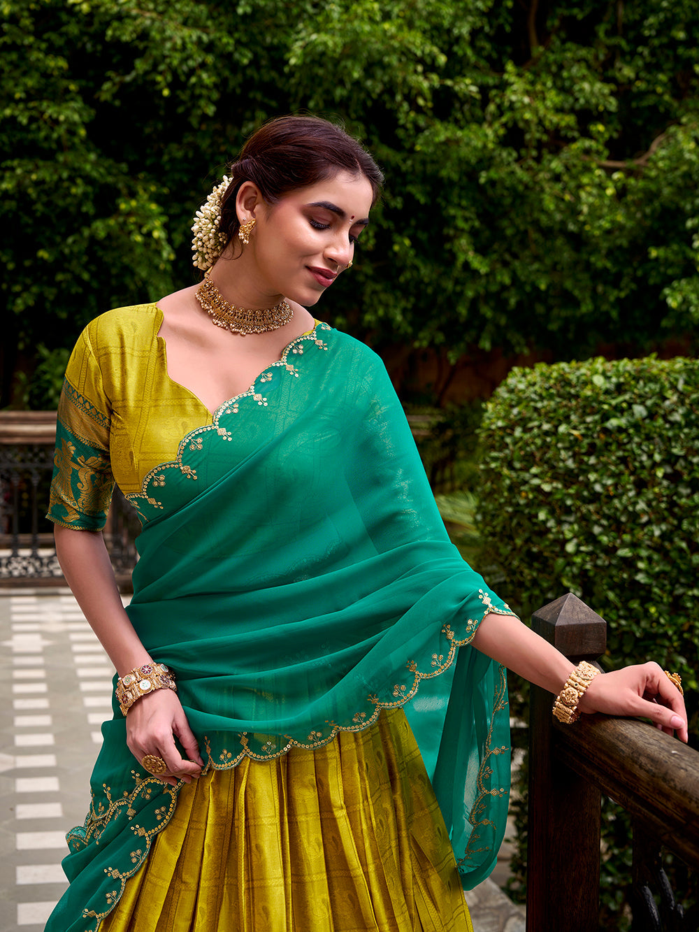 Yellow Traditional Lehenga Choli Set