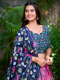 Pink Color Pichwai With Patola Print And Zari Weaving Border Tasar Silk South Lehenga Choli