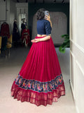 Pink festive wear lehenga choli