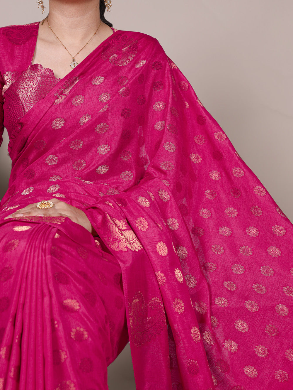 pink silk saree for weddings