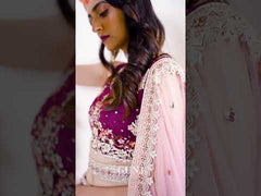 Exquisite Multi Colored Art Silk Lehenga with Stunning Stone and Sequin Embellishments