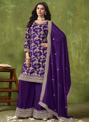 Jacquard Embroidered salwar suit