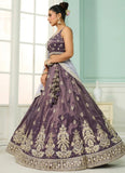 Purple Lehenga with Lavender Dupatta