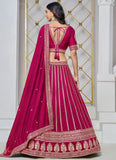 Pink Embroidered Lehenga for Wedding Functions