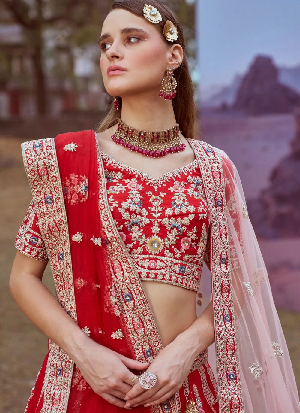 Designer Wedding Lehenga with Dupatta