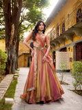 designer pink festive lehenga choli