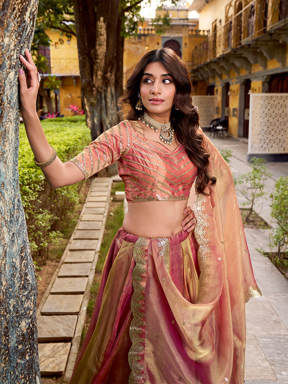 grand occasion pink lehenga