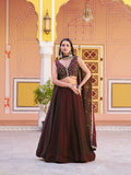 Bridesmaid Wear Fendi Lehenga Choli