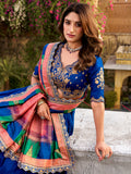 festival wear royal blue lehenga